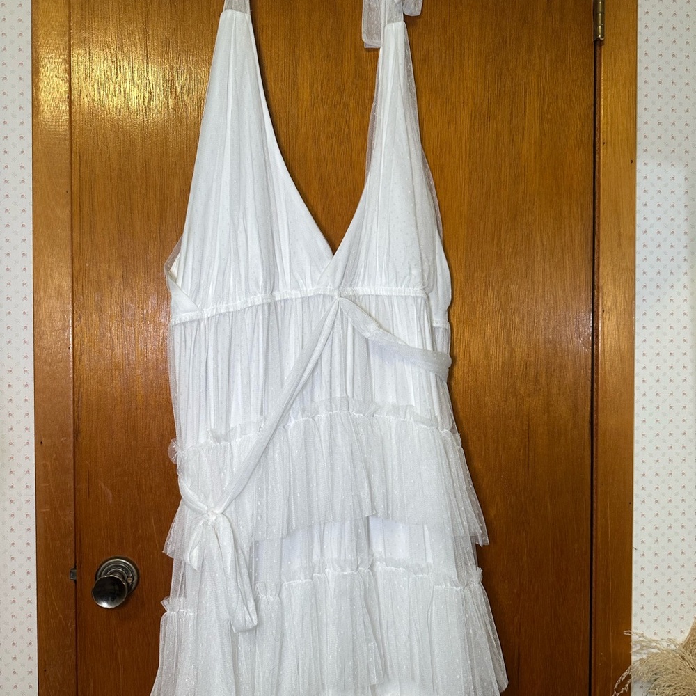 ARULA White Layered Dress